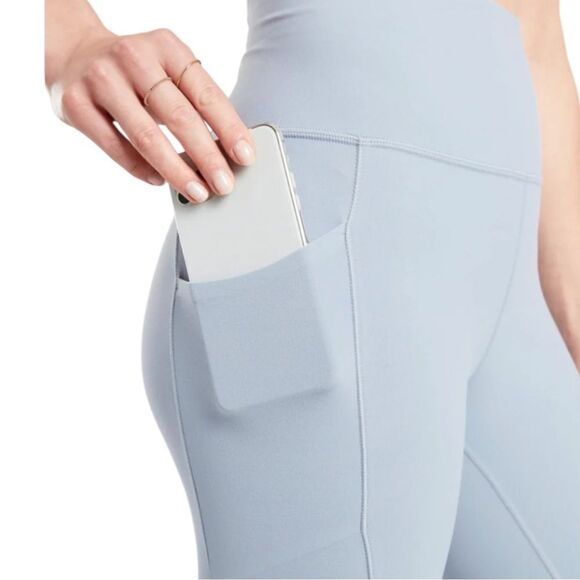 Athleta Salutation Stash Pocket II Cinch 7/8 Star Blue Extra Small NWOT - Picture 4 of 9